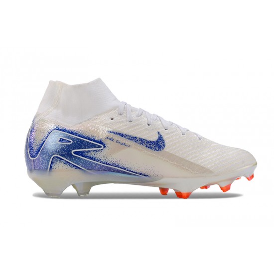 To Have A Ready Market Nike Mercurial Superfly 10 Elite FG White Bule Mens Soccer Cleats Sale