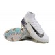 Top Quality Nike Mercurial Superfly 10 Elite FG White and Bule Mens Soccer Cleats Shop