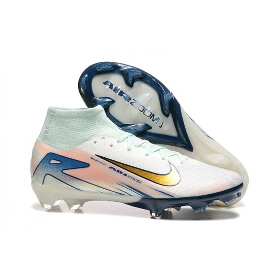 To Find A Ready Market Nike Mercurial Superfly 10 Elite FG White and Gold Mens Soccer Cleats Shop Online