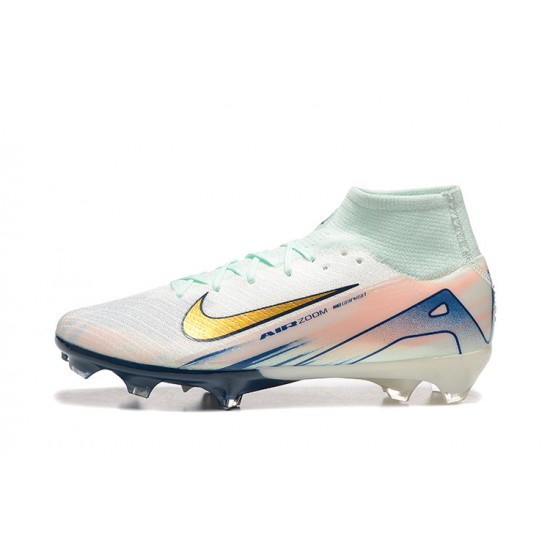 To Find A Ready Market Nike Mercurial Superfly 10 Elite FG White and Gold Mens Soccer Cleats Shop Online