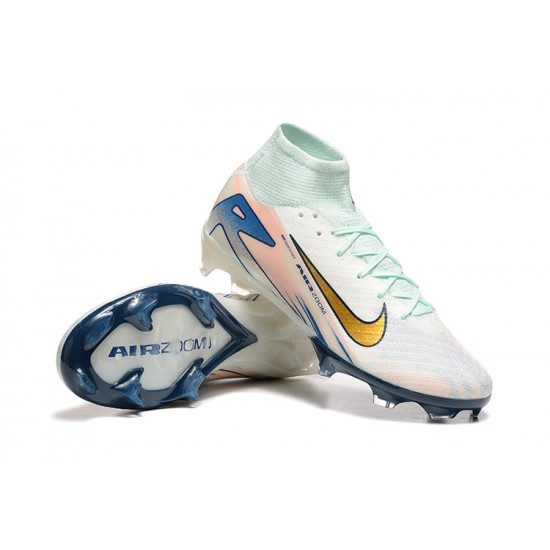 To Find A Ready Market Nike Mercurial Superfly 10 Elite FG White and Gold Mens Soccer Cleats Shop Online