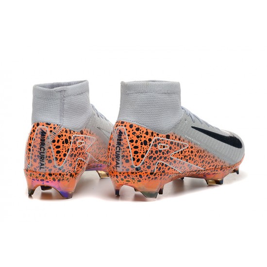 Explore Nike Mercurial Superfly 10 Elite FG White and Orange Mens Soccer Cleats Online