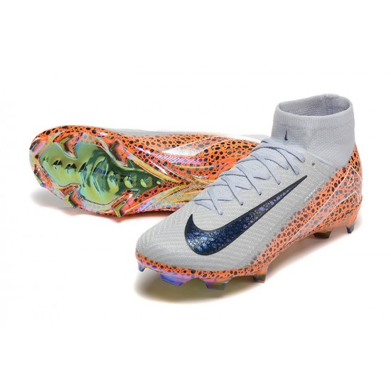 Explore Nike Mercurial Superfly 10 Elite FG White and Orange Mens Soccer Cleats Online