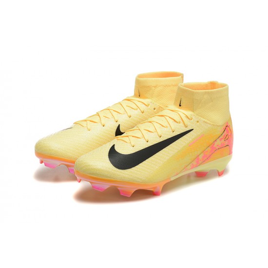 Order To Buy Nike Mercurial Superfly 10 Elite FG Yellow Pink Mens Soccer Cleats Online Shop