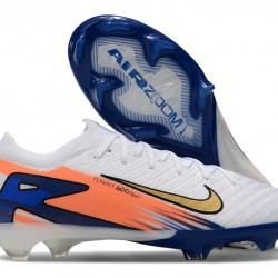 Nike Mercurial Vapor 16 Elite FG White and Blue Men's Soccer Cleats