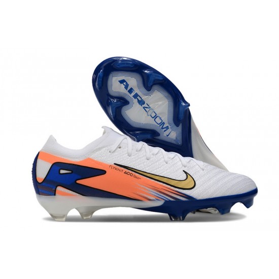 To Have A Ready Market Nike Mercurial Vapor 16 Elite FG White and Blue Mens Soccer Cleats On Sale