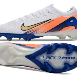 Nike Mercurial Vapor 16 Elite FG White and Blue Men's Soccer Cleats