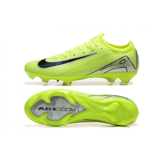 Buy Nike Mercurial Vapor 16 Elite FG Neongreen and Black Mens Soccer Cleats Sale