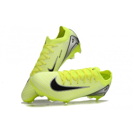 Buy Nike Mercurial Vapor 16 Elite FG Neongreen and Black Mens Soccer Cleats Sale