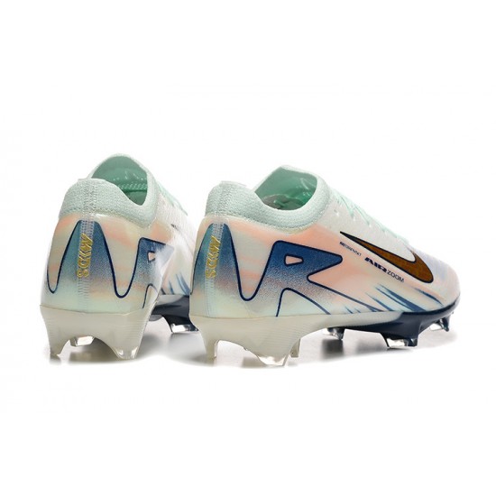 The Best Seller Nike Mercurial Vapor 16 Elite FG White and Gold Mens Soccer Cleats Shop Online