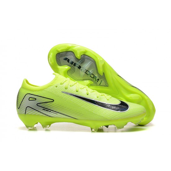 Click To Order Nike Mercurial Vapor 16 Elite FG Neongreen and Black Mens Soccer Cleats On Sale