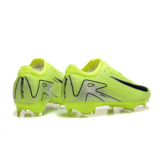 Click To Order Nike Mercurial Vapor 16 Elite FG Neongreen and Black Mens Soccer Cleats On Sale