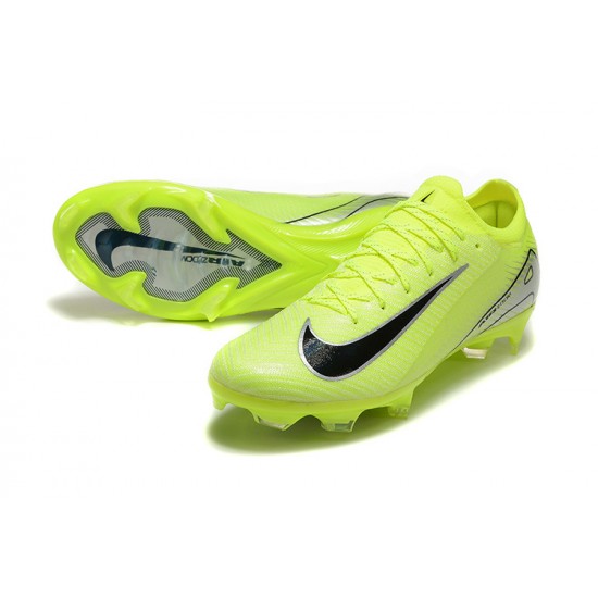 Click To Order Nike Mercurial Vapor 16 Elite FG Neongreen and Black Mens Soccer Cleats On Sale