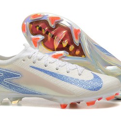 Nike Mercurial Vapor 16 Elite FG White and Blue Men's Soccer Cleats