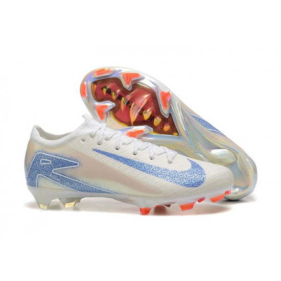 The Best Seller Nike Mercurial Vapor 16 Elite FG White and Blue Mens Soccer Cleats Shop