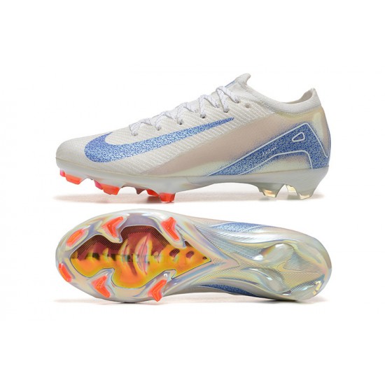 The Best Seller Nike Mercurial Vapor 16 Elite FG White and Blue Mens Soccer Cleats Shop