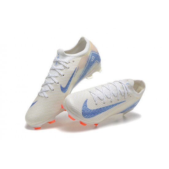 The Best Seller Nike Mercurial Vapor 16 Elite FG White and Blue Mens Soccer Cleats Shop