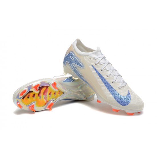 The Best Seller Nike Mercurial Vapor 16 Elite FG White and Blue Mens Soccer Cleats Shop