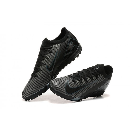 Shop Now Nike Mercurial Vapor 16 Elite TF Black and Grey Mens Soccer Cleats On Sale