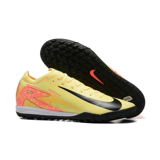 Click To Order Nike Mercurial Vapor 16 Elite TF Black Yellow Mens Soccer Cleats Sale