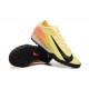 Click To Order Nike Mercurial Vapor 16 Elite TF Black Yellow Mens Soccer Cleats Sale