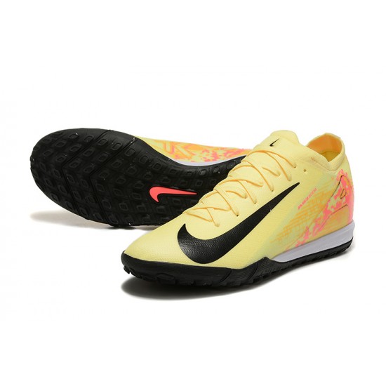 Click To Order Nike Mercurial Vapor 16 Elite TF Black Yellow Mens Soccer Cleats Sale