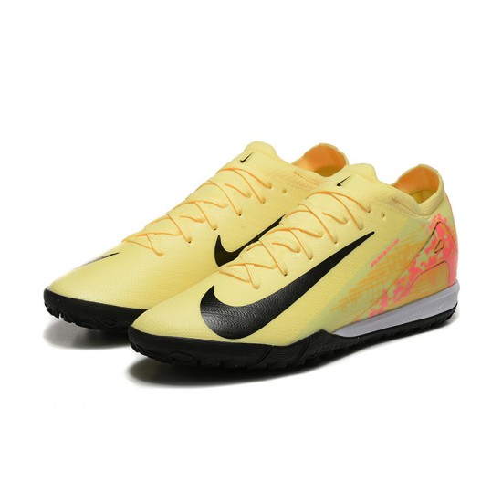 Click To Order Nike Mercurial Vapor 16 Elite TF Black Yellow Mens Soccer Cleats Sale