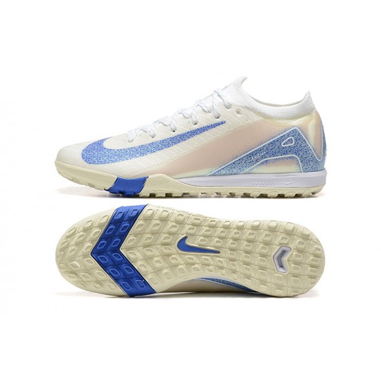 The Best Seller Nike Mercurial Vapor 16 Elite TF White and Blue Mens Soccer Cleats Online