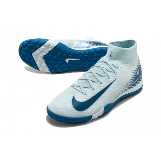 Click To Buy Nike Mercurial Superfly 10 Elite TF Blue White Mens Soccer Cleats Shop Online