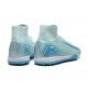 Click To Order Nike Mercurial Superfly 10 Elite TF Ltblue White Mens Soccer Cleats On Sale