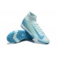 Click To Order Nike Mercurial Superfly 10 Elite TF Ltblue White Mens Soccer Cleats On Sale