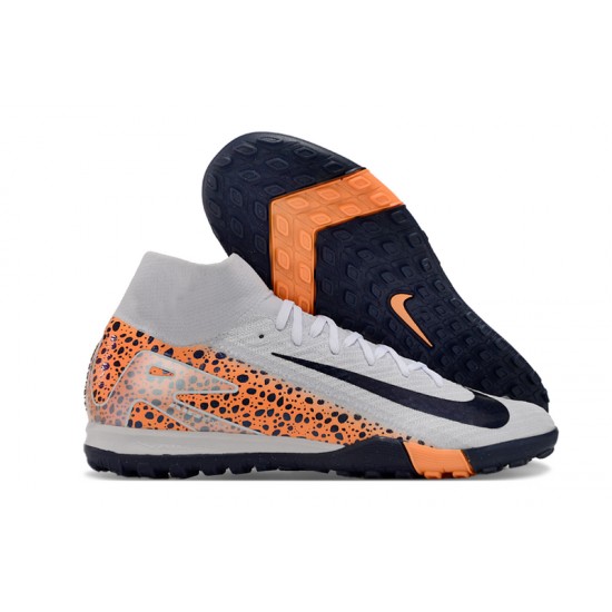 Discover Nike Mercurial Superfly 10 Elite TF White Orange Soccer Cleats Shop