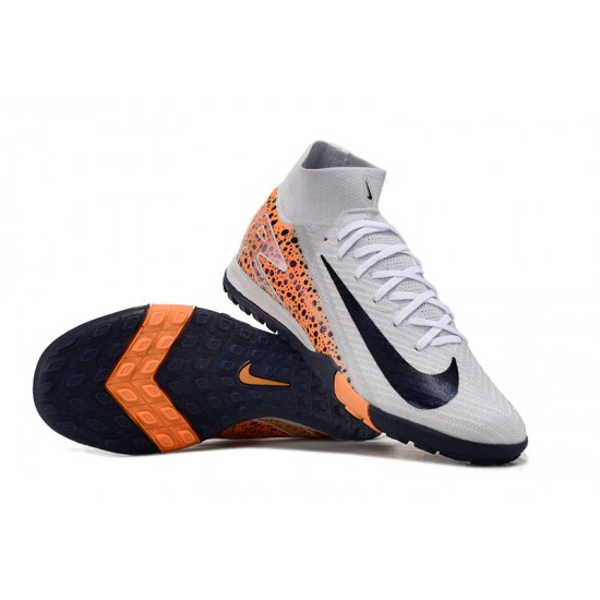 Discover Nike Mercurial Superfly 10 Elite TF White Orange Soccer Cleats Shop