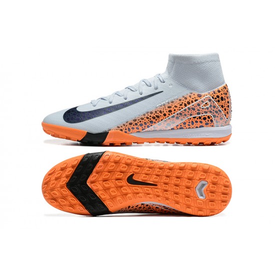 The Best Seller Nike Mercurial Superfly 10 Elite TF White Orange Mens Soccer Cleats For Sale