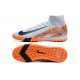 The Best Seller Nike Mercurial Superfly 10 Elite TF White Orange Mens Soccer Cleats For Sale