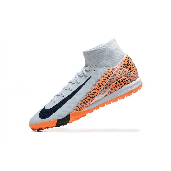 The Best Seller Nike Mercurial Superfly 10 Elite TF White Orange Mens Soccer Cleats For Sale