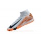 The Best Seller Nike Mercurial Superfly 10 Elite TF White Orange Mens Soccer Cleats For Sale