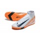 The Best Seller Nike Mercurial Superfly 10 Elite TF White Orange Mens Soccer Cleats For Sale