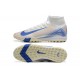 To Have A Ready Market Nike Mercurial Superfly 10 Elite TF White and Blue Soccer Cleats Shop Online