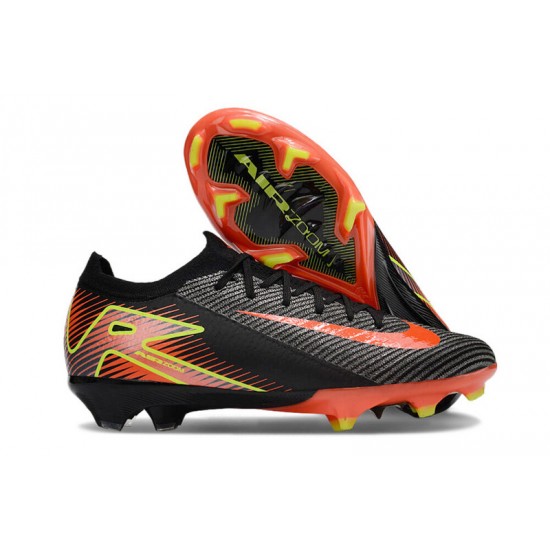 Shop the latest Nike Mercurial Vapor 16 Elite FG Black Orange Women and Men Soccer Cleats Sale