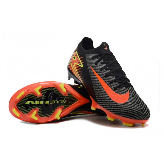 Shop the latest Nike Mercurial Vapor 16 Elite FG Black Orange Women and Men Soccer Cleats Sale