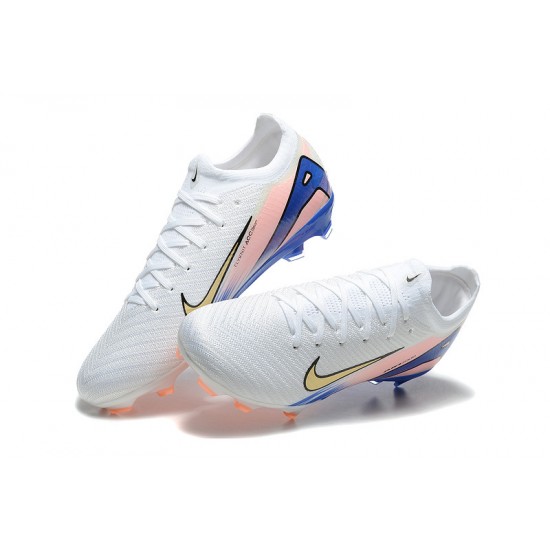 Select and Buy Nike Mercurial Vapor 16 Elite FG Blue and White Women and Men Soccer Cleats On Sale