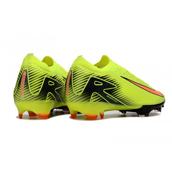 Buy Nike Mercurial Vapor 16 Elite FG Chartreuse and Orange Women and Men Soccer Cleats Sale