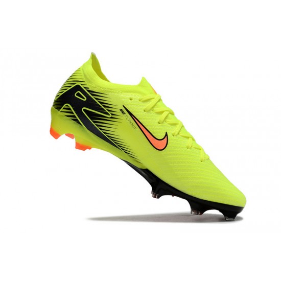 Buy Nike Mercurial Vapor 16 Elite FG Chartreuse and Orange Women and Men Soccer Cleats Sale