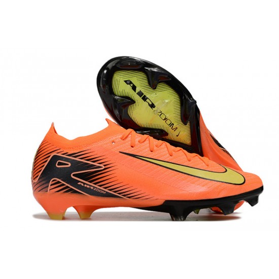 Popular Goods Nike Mercurial Vapor 16 Elite FG Orange and Yellow Women and Men Soccer Cleats Shop