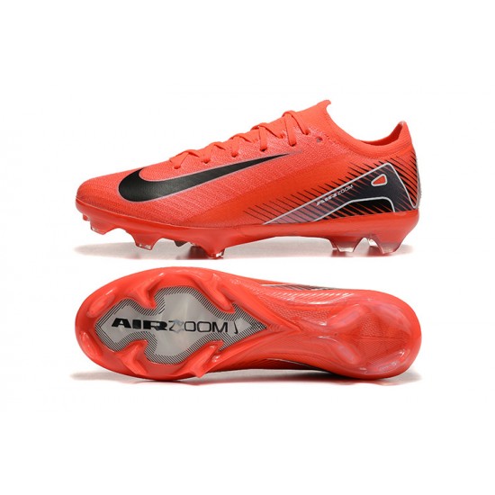 Buy And Seller Nike Mercurial Vapor 16 Elite FG Red and Black Women and Men Soccer Cleats On Sale