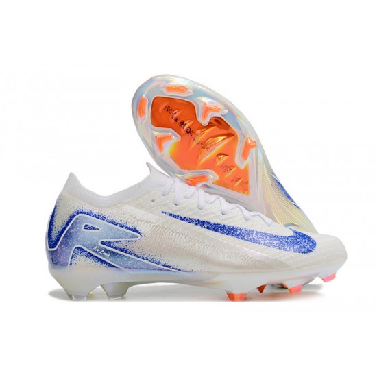 Salable Goods Nike Mercurial Vapor 16 Elite FG White Blue Women and Men Soccer Cleats Sale