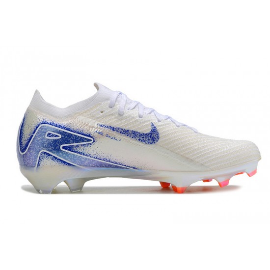 Salable Goods Nike Mercurial Vapor 16 Elite FG White Blue Women and Men Soccer Cleats Sale