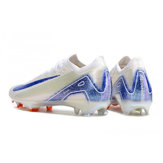 Salable Goods Nike Mercurial Vapor 16 Elite FG White Blue Women and Men Soccer Cleats Sale