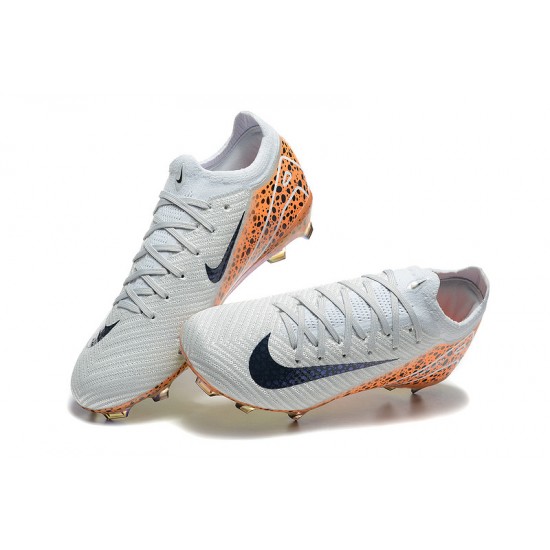 Discover Nike Mercurial Vapor 16 Elite FG White and Orange Women and Men Soccer Cleats Online